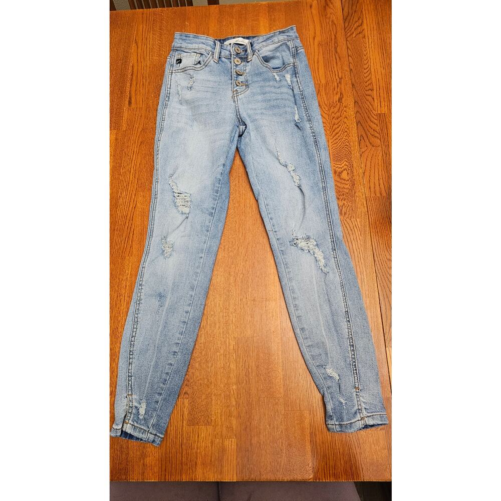 Kancan Ellington‎ High Rise ankle skinny size 1/24 light wash jeans